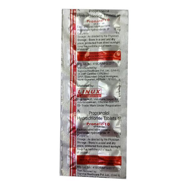 Pronate 10mg Tablet 10'S Price, Uses, Side effects, Substitutes | Netmeds