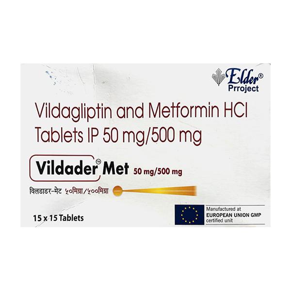 VILDADER MET 50/500 Tablet 15's Price, Uses, Side effects, Substitutes ...