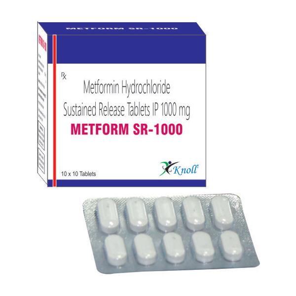 METFORM SR 1000mg Tablet 10's Price, Uses, Side effects, Substitutes ...