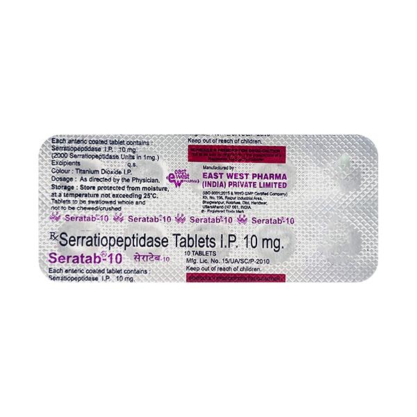 Seratab 10mg Tablet 10'S : Uses, Side Effects, Price | Netmeds