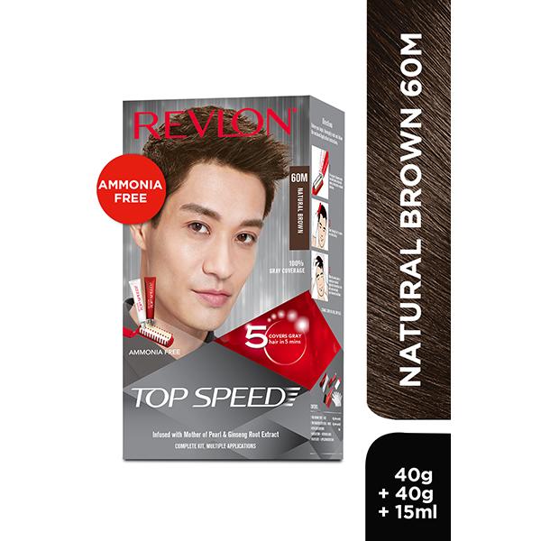 Buy Revlon Top Speed Hair Color For Woman - Natural Brown 60M (with ...