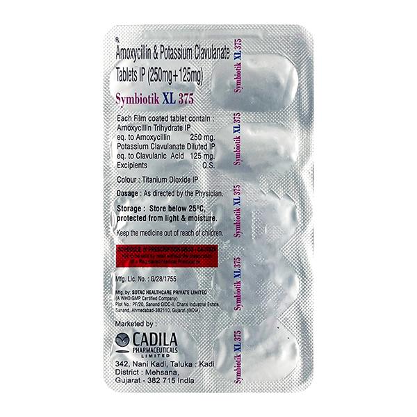 Symbiotik XL 375mg Tablet 10'S