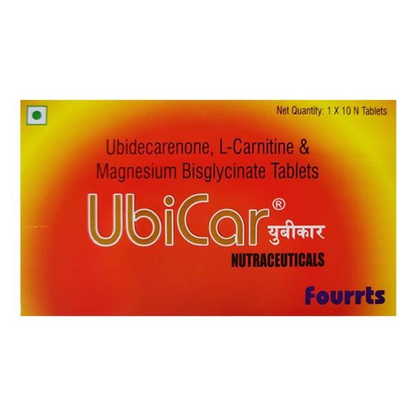 UBICAR NUTRACEUTICALS Tablet 10's Price, Uses, Side effects, Substitutes |  Netmeds