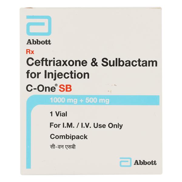 C One SB 1000/500mg Injection 1'S : Price, Uses, Side Effects | Netmeds