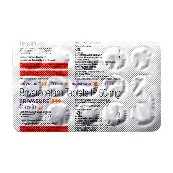 BRIVASURE 50 Tablet 15's