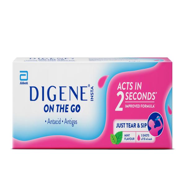 Digene Insta On The Go Antacid Antigas Gel - Mint Flavour 50 ml Online ...