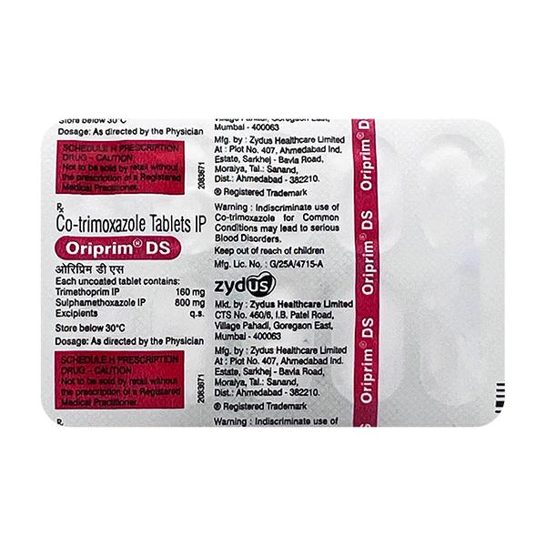 Oriprim DS Tablet 10'S : Price, Uses, Side Effects | Netmeds