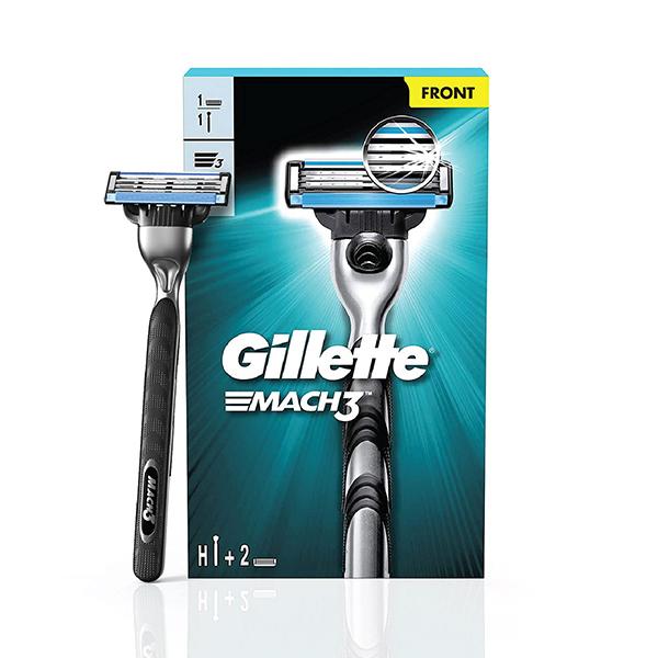 Buy Gillette Mach3 Razor Pack - (1 Handle + 2 Cartridges 1 Razor Pack ...