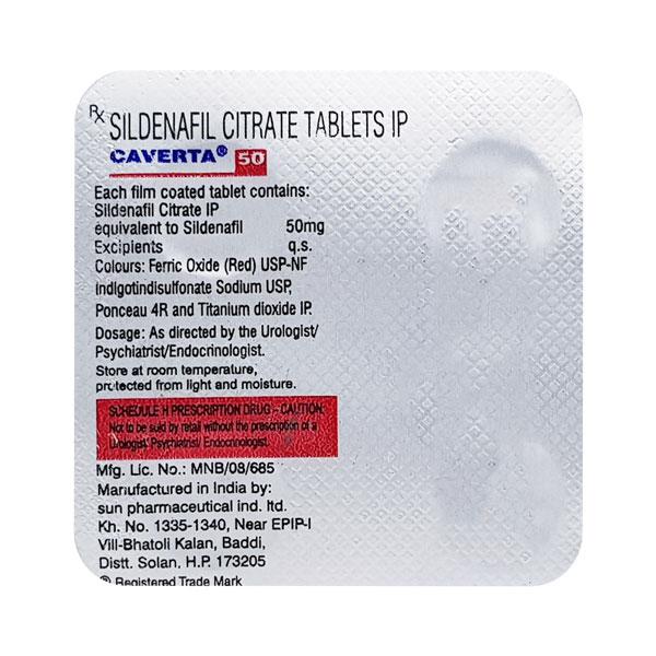 caverta 50mg tablet