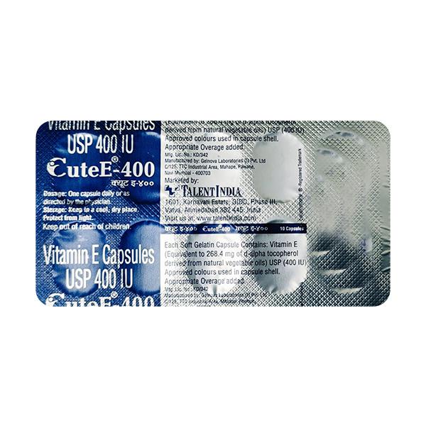 Buy CuteE 400 Capsule 10's Online at Upto 25% OFF | Netmeds