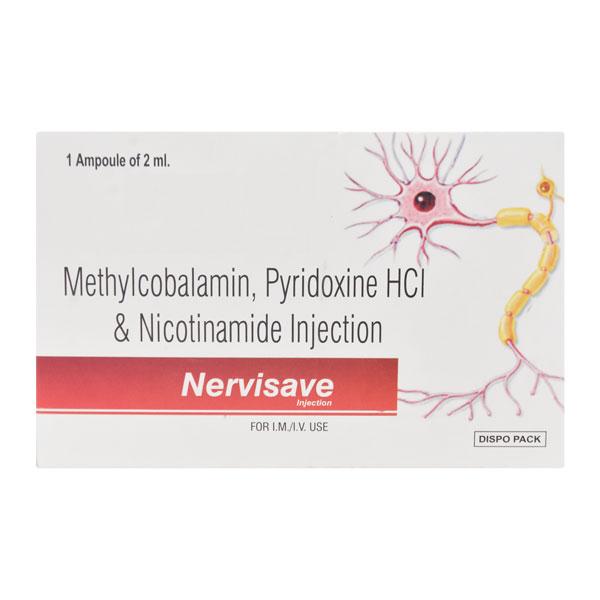 NERVISAVE Injection 2ml Price, Uses, Side effects, Substitutes | Netmeds