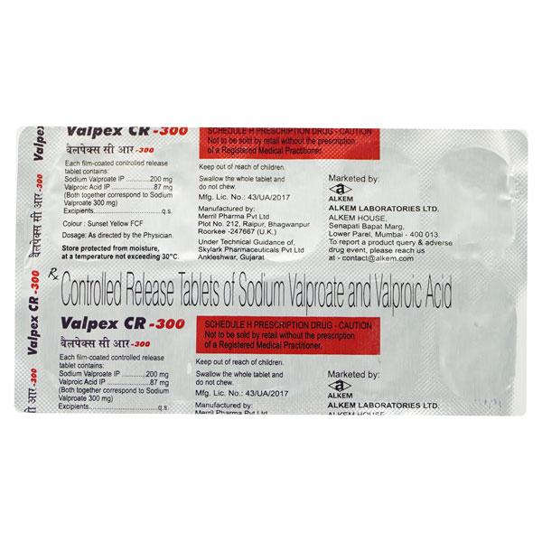 valpex cr 300mg tablet
