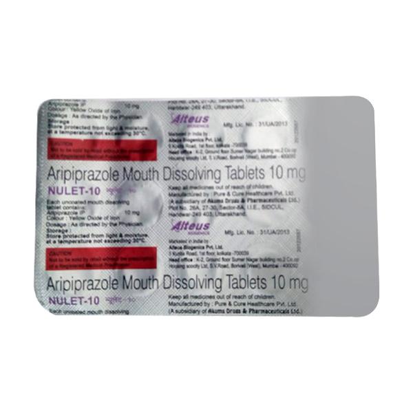 NULET 10 Tablet 15's Price, Uses, Side effects, Substitutes | Netmeds