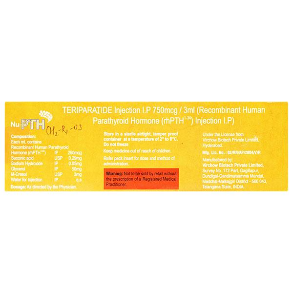 nu pth injection 3ml