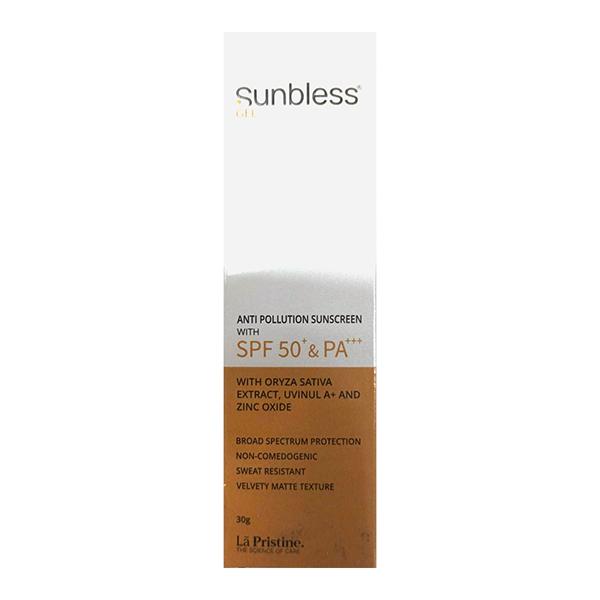 Sunbless SPF 50+ & PA+++ Anti Pollution Sunscreen Gel 30g Price, Uses ...
