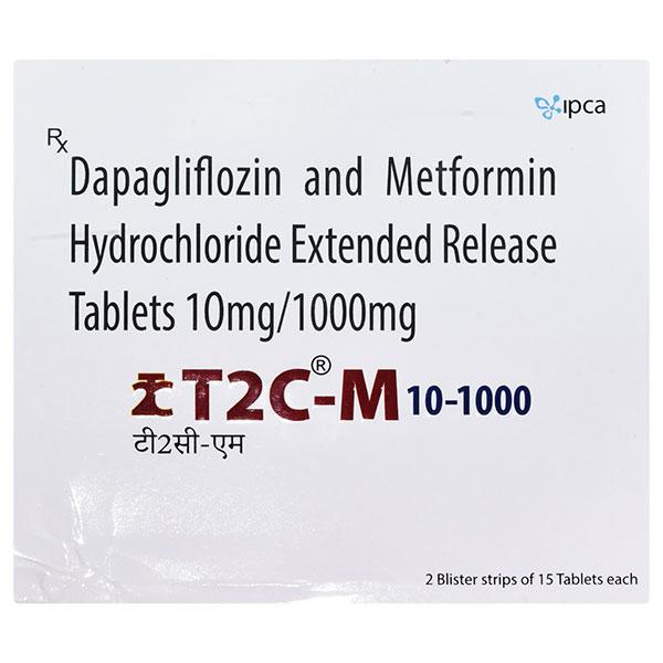 T2C M 10/1000 Tablet 15's : Price, Uses, Side Effects | Netmeds