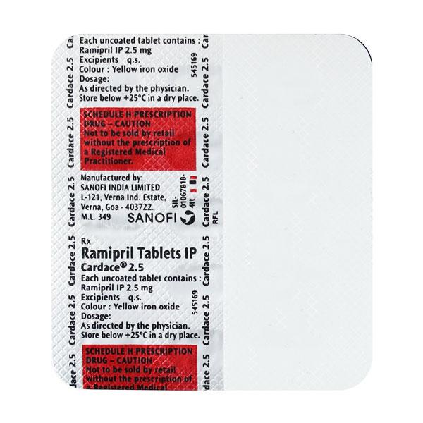 cardace 2.5mg tablet