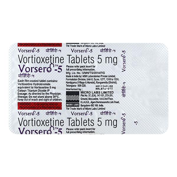 VORSERO 5 Tablet 10's : Price, Uses, Side Effects | Netmeds
