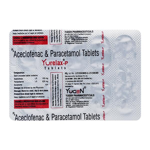 YURELAX P Tablet 10's Price, Uses, Side effects, Substitutes | Netmeds
