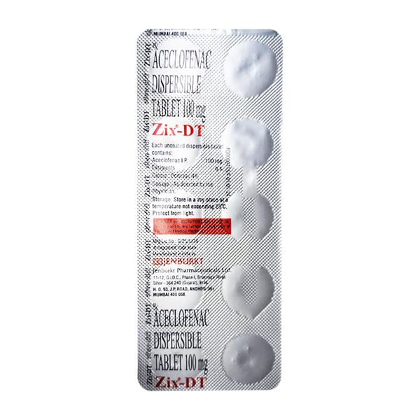 Zix DT Tablet 10's Price, Uses, Side effects | Netmeds