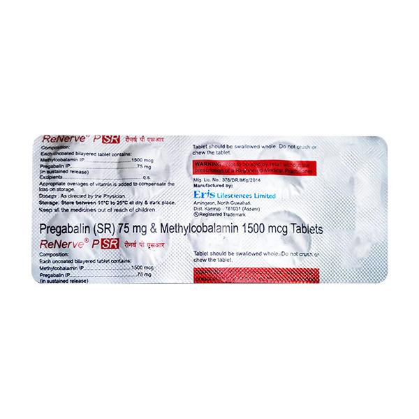 Renerve P SR Tablet 10'S Price, Uses, Side effects, Substitutes | Netmeds