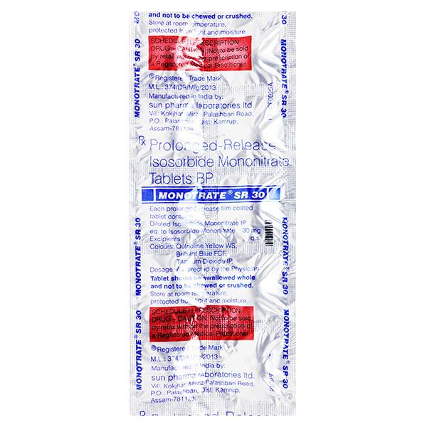 Buy Monotrate SR 30mg Tablet 10'S Online at Upto 25% OFF | Netmeds