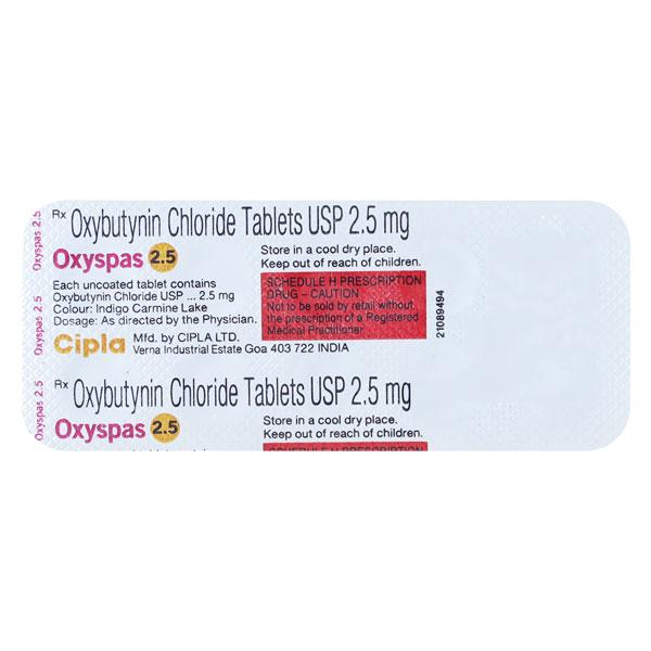 oxyspas 2.5mg tablets