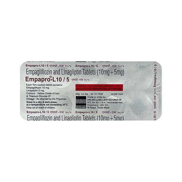 Empapro L 10/5 Tablet 10's Price, Uses, Side effects | Netmeds