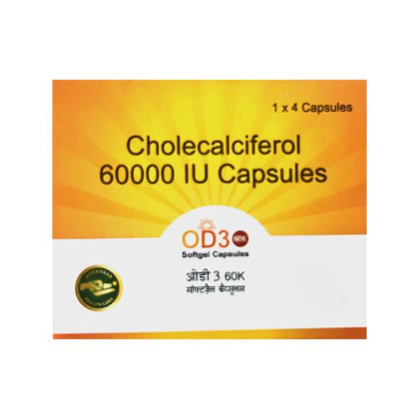OD3 60k Capsule 4's Price, Uses, Side effects, Substitutes | Netmeds
