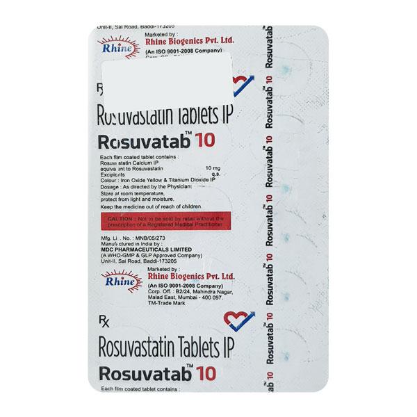 ROSUVATAB 10 Tablet 15's