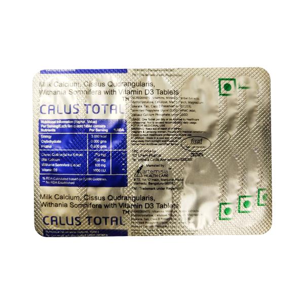 CALUS TOTAL Tablet 10's Price, Uses, Side effects, Substitutes | Netmeds