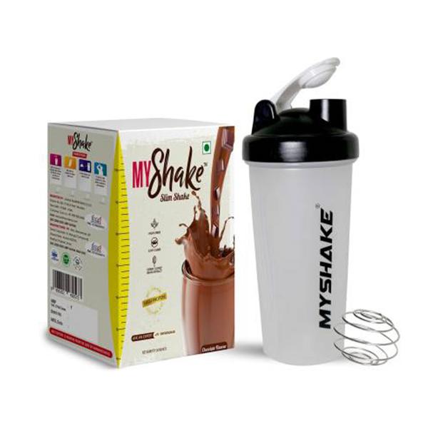Buy Myshake Slim Shake Powder Sachet - Chocolate Flavour 10's Online at ...