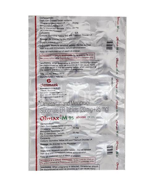 Olmax M 25mg Tablet 15'S