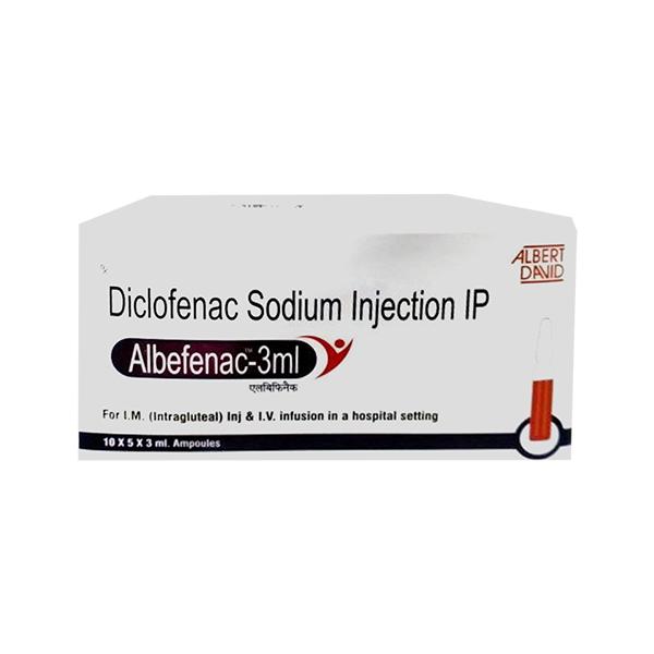 ALBEFENAC Injection 3ml Price, Uses, Side effects, Substitutes | Netmeds