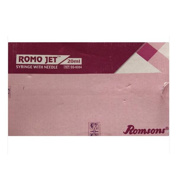 Buy Romsons Romo Jet Syringe with Needle 20 ml (21G x 1.5 inch) (SS ...