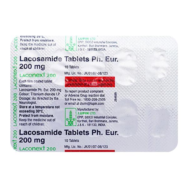 LACONEXT 200mg Tablet 10's Price, Uses, Side effects, Substitutes | Netmeds