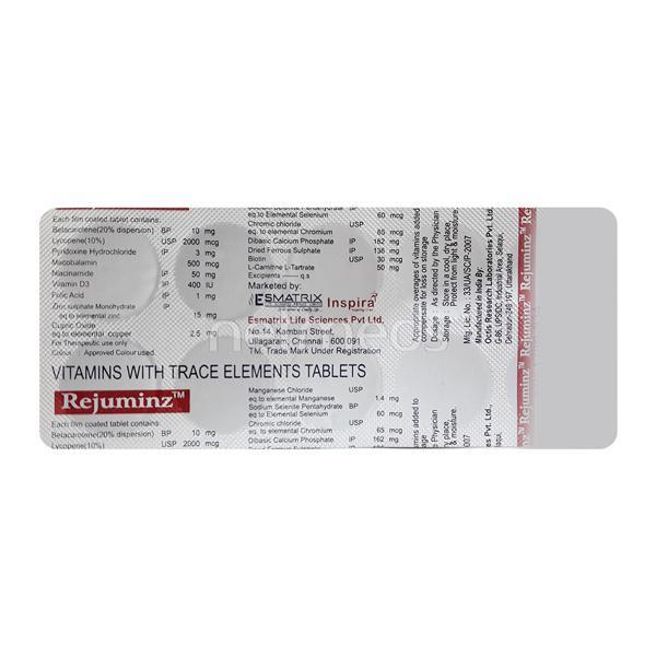 Rejuminz Tablet 10'S : Uses, Side Effects, Price | Netmeds