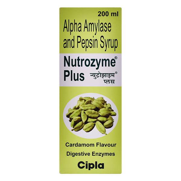 NUTROZYME PLUS CARDAMOM FLAVOUR Syrup 200ml : Uses, Side Effects, Price ...