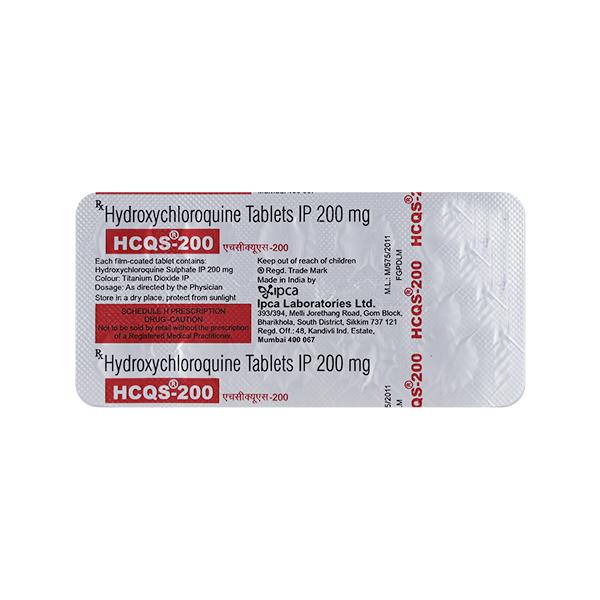 HCQS 200mg Tablet 10'S : Uses, Side Effects, Price | Netmeds