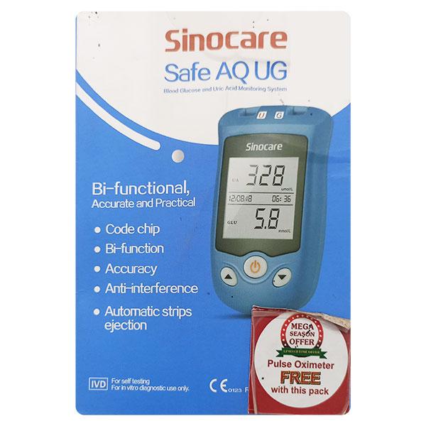 Buy Sinocare Safe AQ UG Blood Glucose and Uric Acid Monitoring System 1 ...