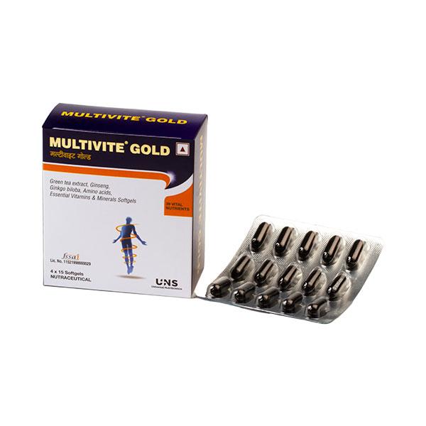 Multivite Gold Softgel 15's Online at Discounted Price | Netmeds