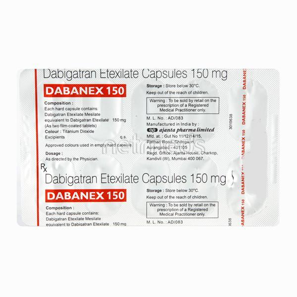 Dabanex 150mg Capsule 10'S