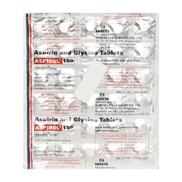Buy Aspisol 150mg Tablet 30'S Online at Upto 25% OFF | Netmeds