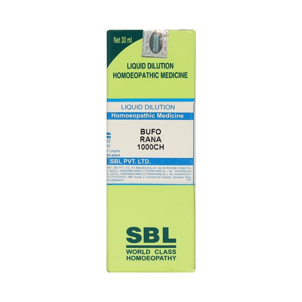 Buy SBL Bufo Rana 1M Liquid 30 ml Online at Discounted Price | Netmeds