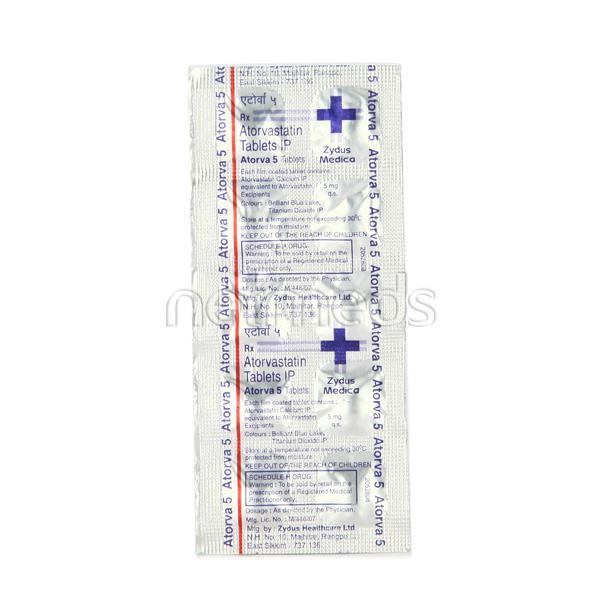 Atorva 5mg Tablet 10'S