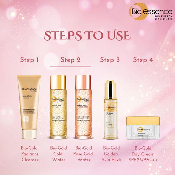 Bio gold water bio essence bio energy complex Bio Essence Bio Gold Rose Gold Water 100ml