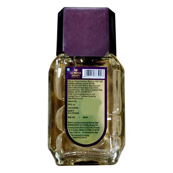 Buy Bajaj Almond Drops Hair Oil 45 ml Online at Best Price Hair Oils