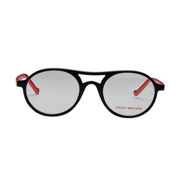 Vision Express 12040 Black Round Eyeglasses (Including Anti-Reflective  Coating Lens) 1's