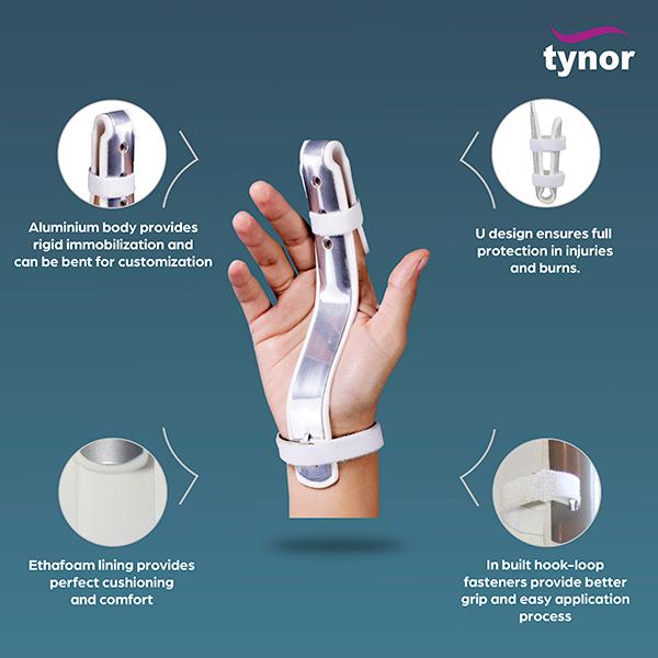 Buy Tynor Finger Ext Splint (M) online at best price-Hand/Wrist