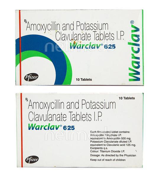 Warclav 625mg Tablet 10'S